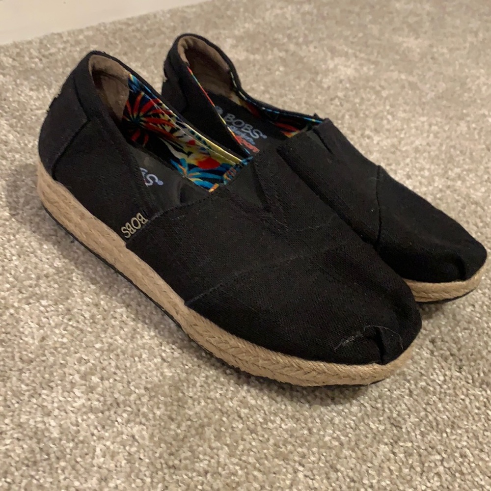 Bobs Memory Foam Espadrilles- Size 7 - image 1